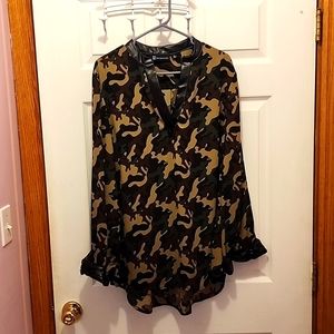 Camo blouse